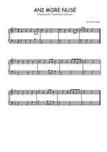 Téléchargez l'arrangement pour piano de la partition de Ani more nuse en PDF